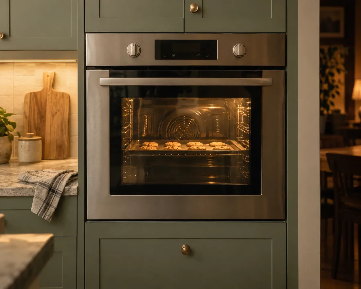 Wall oven in a Corinth, TX kitchen